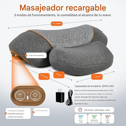 Almohada Masaje Cuello 3 en 1